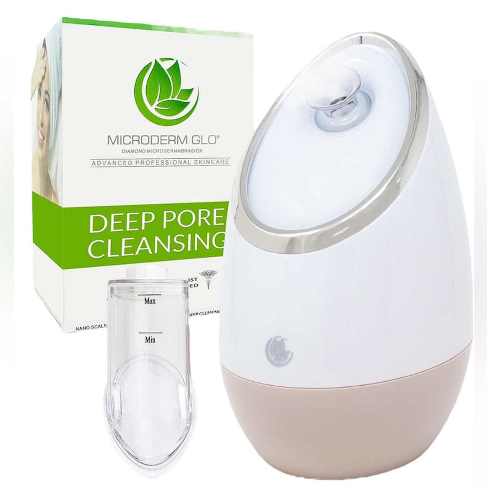 🤍 MICRODERM GLO Face Steamer Nano Ionic Mist Spa NEW